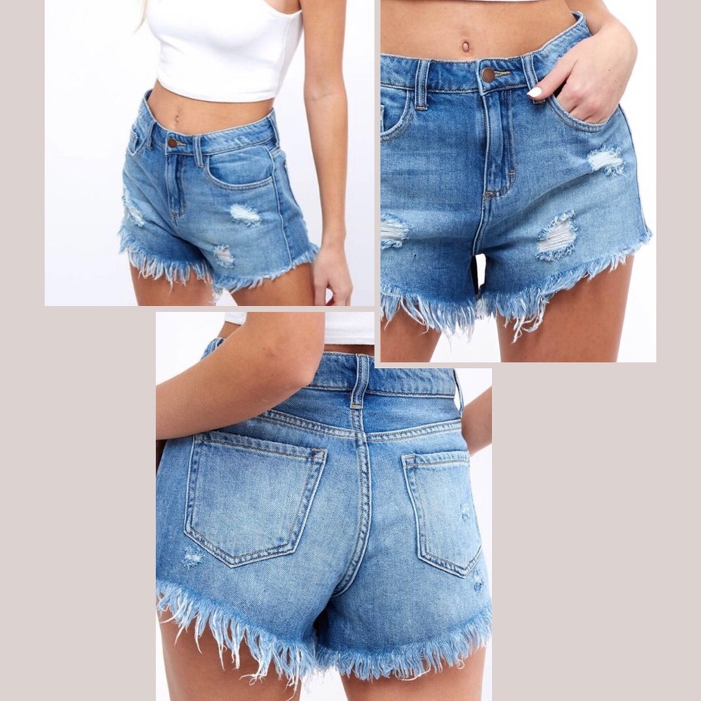 Roadtrippin’ Distressed Shorts